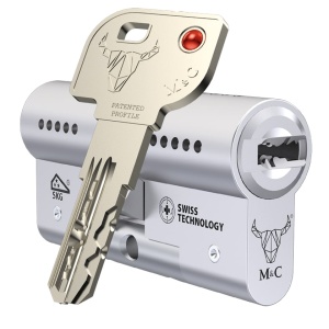 Cilindras M&C CONDOR šarvuotoms durims ir "karališko rakto" sistemoms